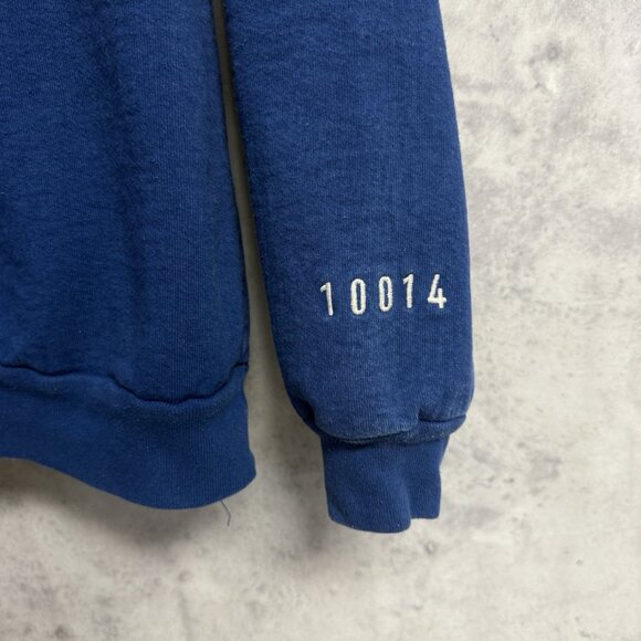 Rich Mom West Village Sweatshirt Womens Small Blue Crew Neck Embroidered - Picture 8 of 14